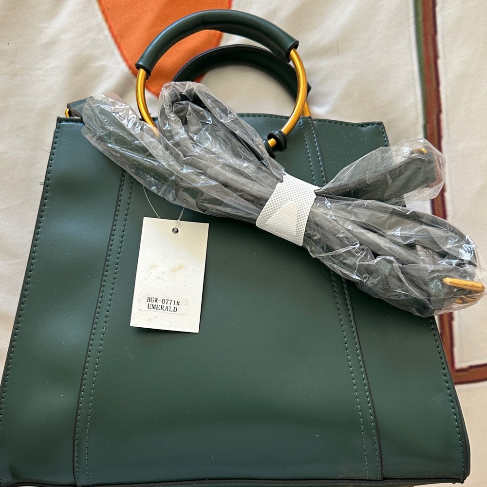 ModCloth 60s Style Mod Emerald Green Handbag New with Tag